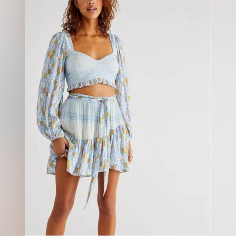 Free People Naomi Printed Skirt Set